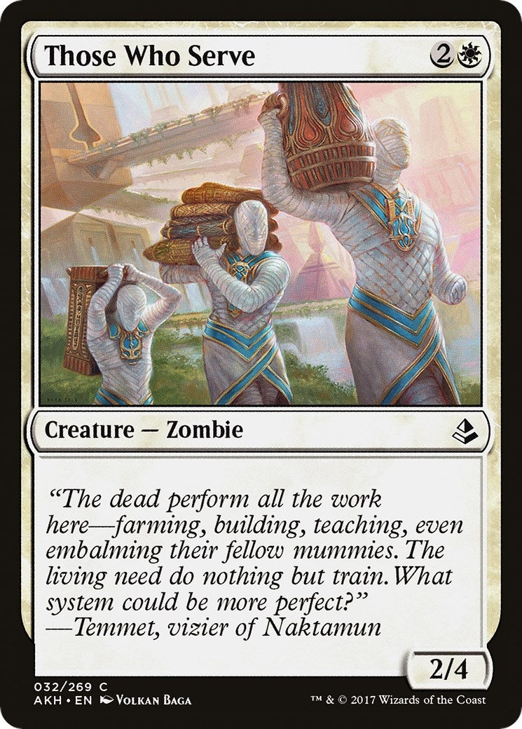 Image for Those Who Serve (32) (Amonkhet) - Magic: The Gathering