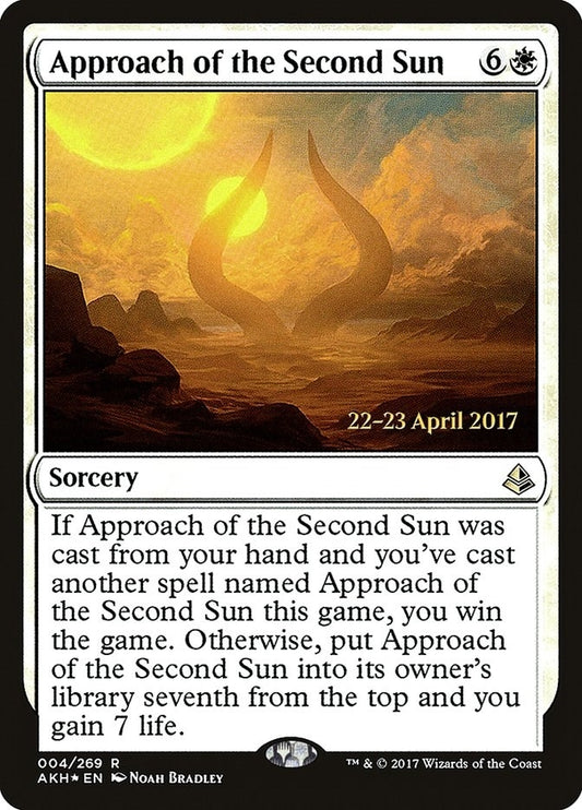 Image for Approach of the Second Sun (4) (Prerelease Cards) - Magic: The Gathering