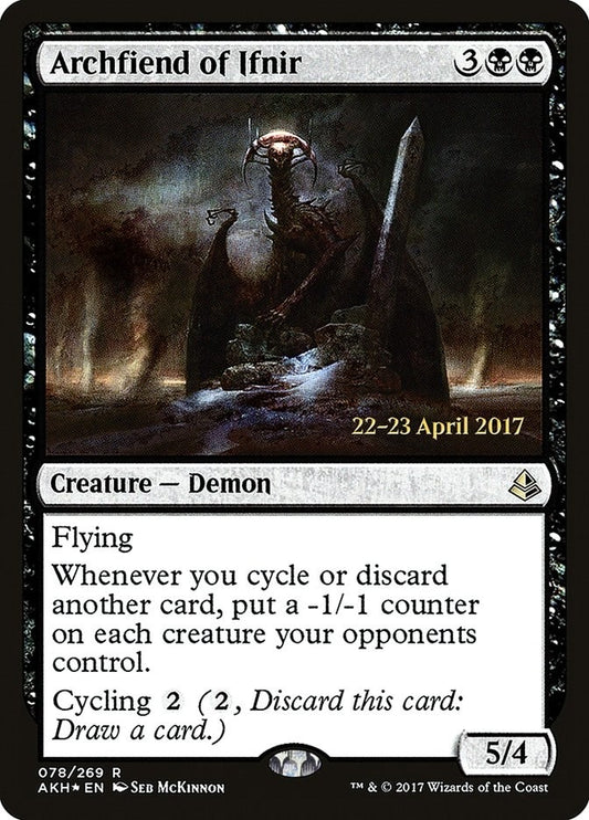 Image for Archfiend of Ifnir (78) (Prerelease Cards) - Magic: The Gathering