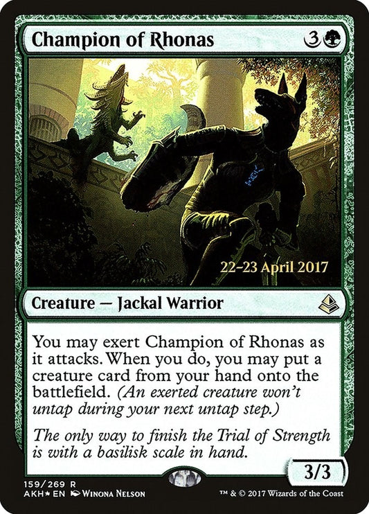 Image for Champion of Rhonas (159) (Prerelease Cards) - Magic: The Gathering