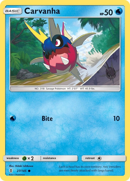 Image for Carvanha (27/145) (SM - Guardians Rising) - Pokemon