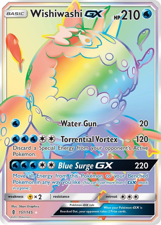 Image for Wishiwashi GX (Secret) (151/145) (SM - Guardians Rising) - Pokemon