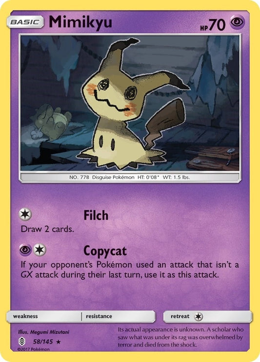 Image for Mimikyu (58/145) (SM - Guardians Rising) - Pokemon
