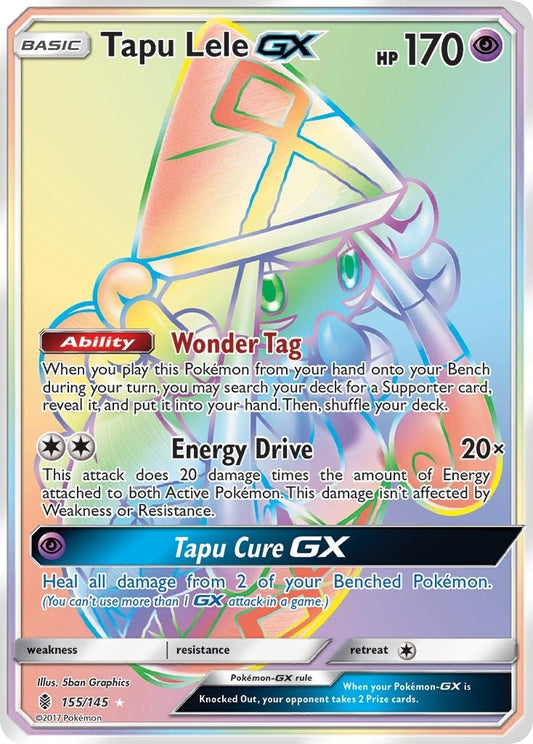 Image for Tapu Lele GX (Secret) (155/145) (SM - Guardians Rising) - Pokemon