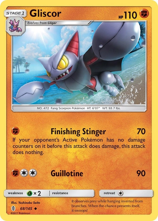Image for Gliscor (68/145) (SM - Guardians Rising) - Pokemon