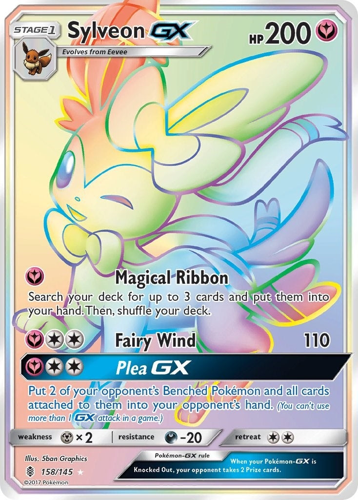 Image for Sylveon GX (Secret) (158/145) (SM - Guardians Rising) - Pokemon