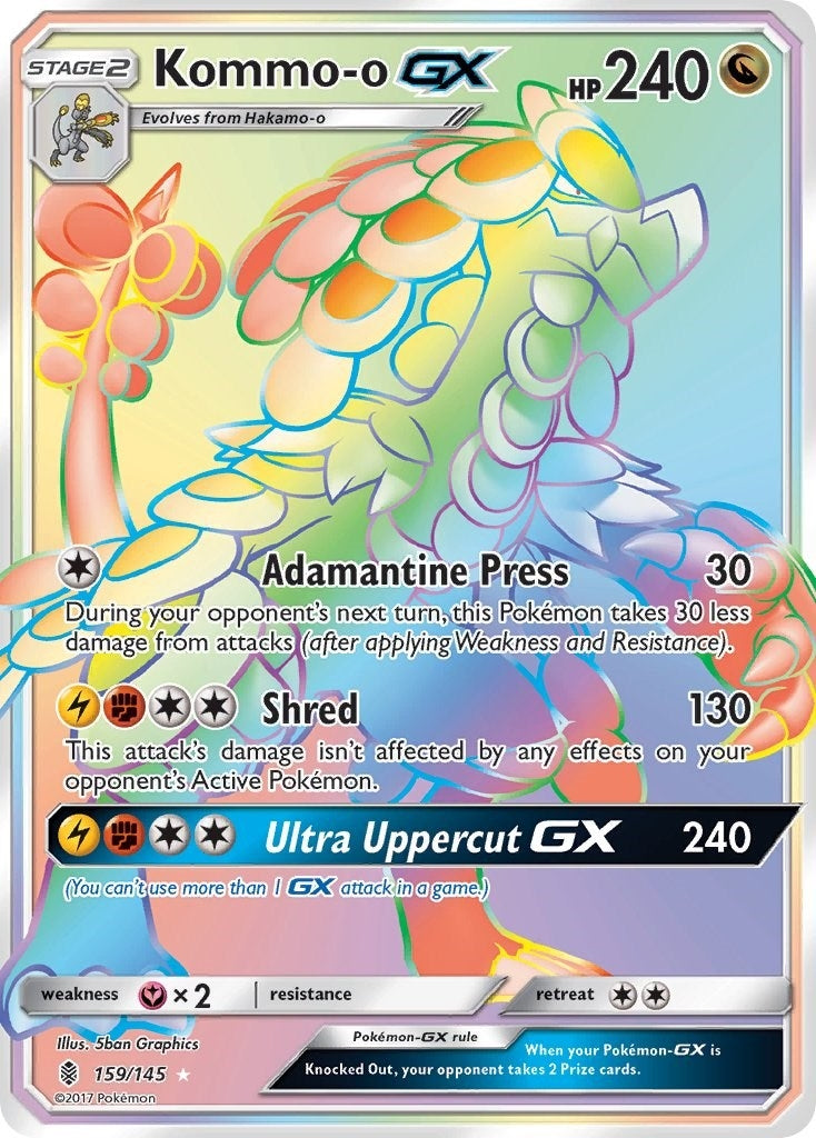 Image for Kommo-o GX (Secret) (159/145) (SM - Guardians Rising) - Pokemon
