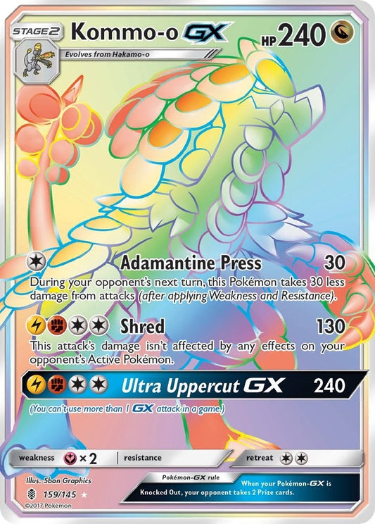 Image for Kommo-o GX (Secret) (159/145) (SM - Guardians Rising) - Pokemon