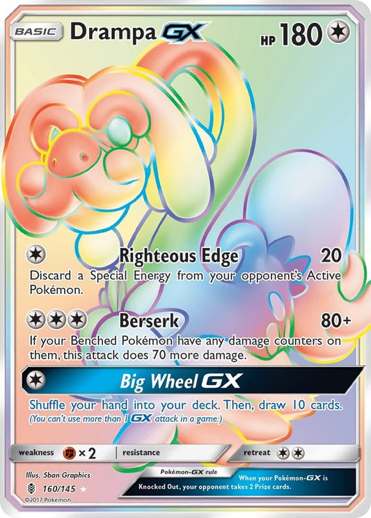 Image for Drampa GX (Secret) (160/145) (SM - Guardians Rising) - Pokemon