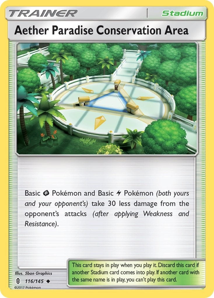 Image for Aether Paradise Conservation Area (116/145) (SM - Guardians Rising) - Pokemon