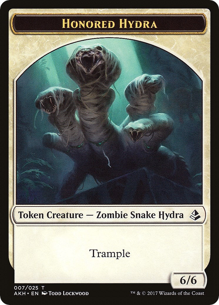 Image for Honored Hydra // Warrior Double-Sided Token (7 // 17) (Amonkhet) - Magic: The Gathering