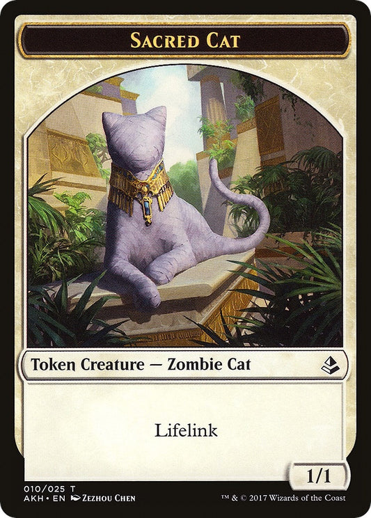 Image for Sacred Cat // Insect Double-Sided Token (10 // 19) (Amonkhet) - Magic: The Gathering