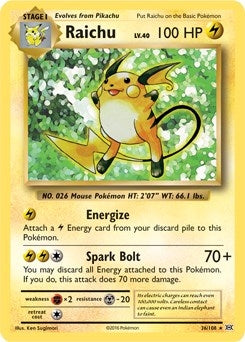 Image for Raichu - 36/108 (XY Evolutions) (036/108) (Deck Exclusives) - Pokemon