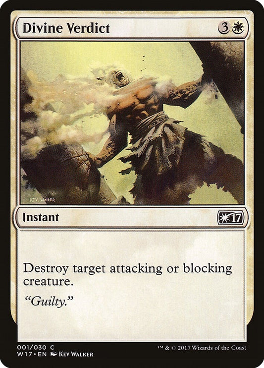 Image for Divine Verdict (1) (Welcome Deck 2017) - Magic: The Gathering