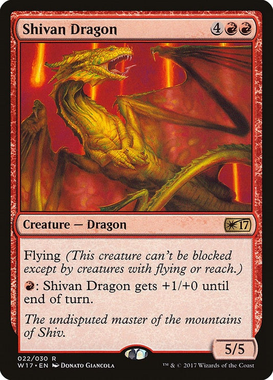 Image for Shivan Dragon (22) (Welcome Deck 2017) - Magic: The Gathering