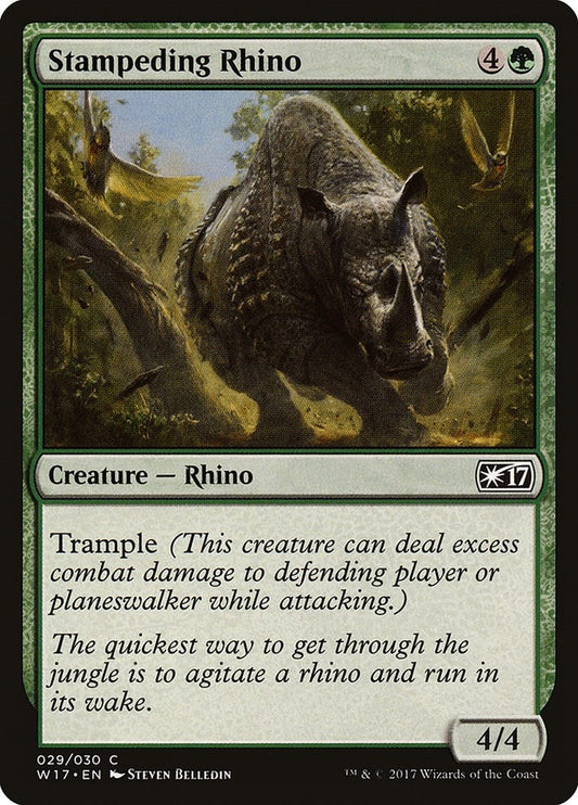 Image for Stampeding Rhino (29) (Welcome Deck 2017) - Magic: The Gathering