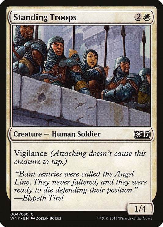 Image for Standing Troops (4) (Welcome Deck 2017) - Magic: The Gathering
