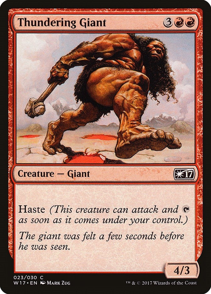 Image for Thundering Giant (23) (Welcome Deck 2017) - Magic: The Gathering