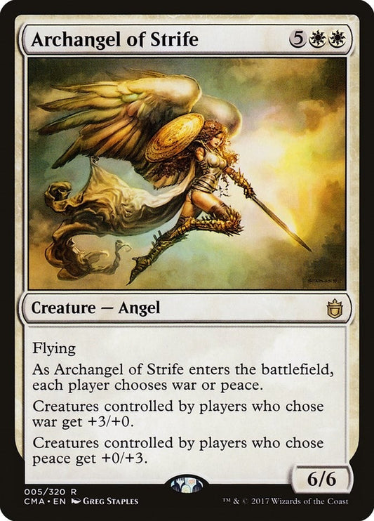 Image for Archangel of Strife (5) (Commander Anthology) - Magic: The Gathering