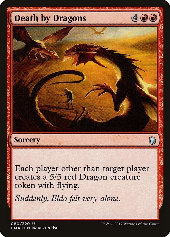 Image for Death by Dragons (80) (Commander Anthology) - Magic: The Gathering