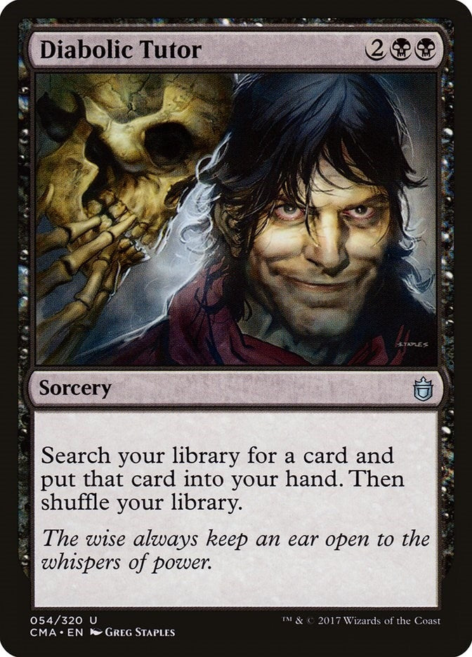 Image for Diabolic Tutor (54) (Commander Anthology) - Magic: The Gathering