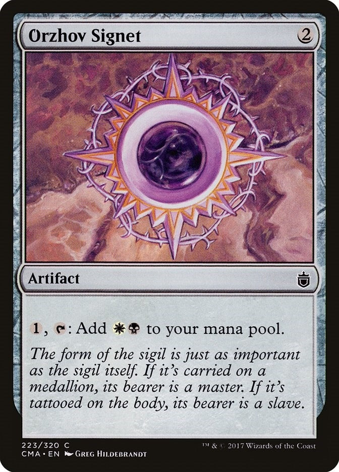 Image for Orzhov Signet (223) (Commander Anthology) - Magic: The Gathering