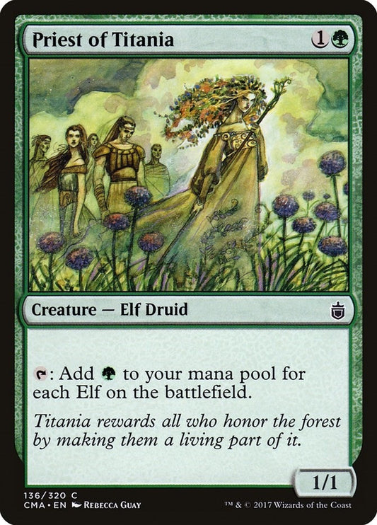 Image for Priest of Titania (136) (Commander Anthology) - Magic: The Gathering