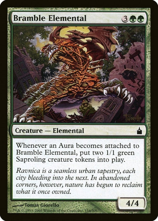 Image for Bramble Elemental (154) (Ravnica: City of Guilds) - Magic: The Gathering