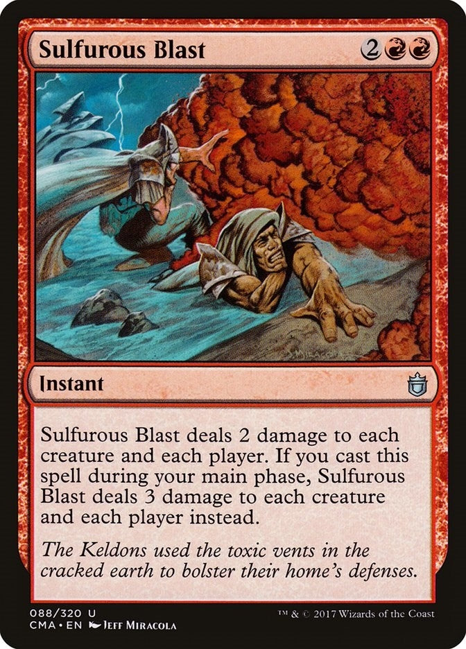 Image for Sulfurous Blast (88) (Commander Anthology) - Magic: The Gathering