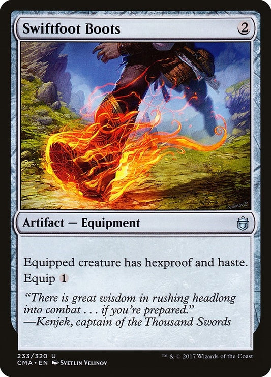 Image for Swiftfoot Boots (233) (Commander Anthology) - Magic: The Gathering