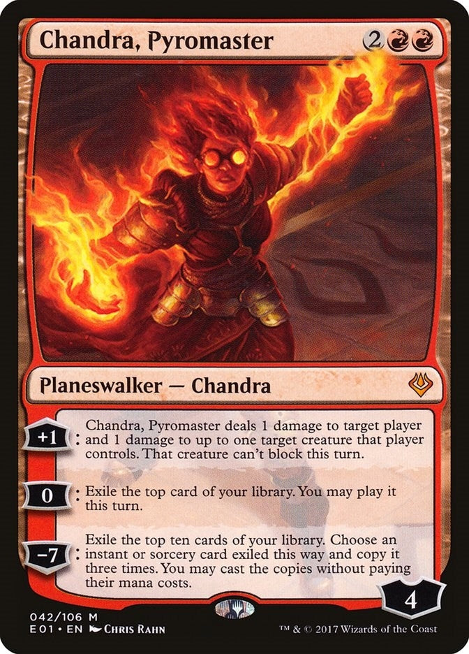 Image for Chandra, Pyromaster (42) (Archenemy: Nicol Bolas) - Magic: The Gathering