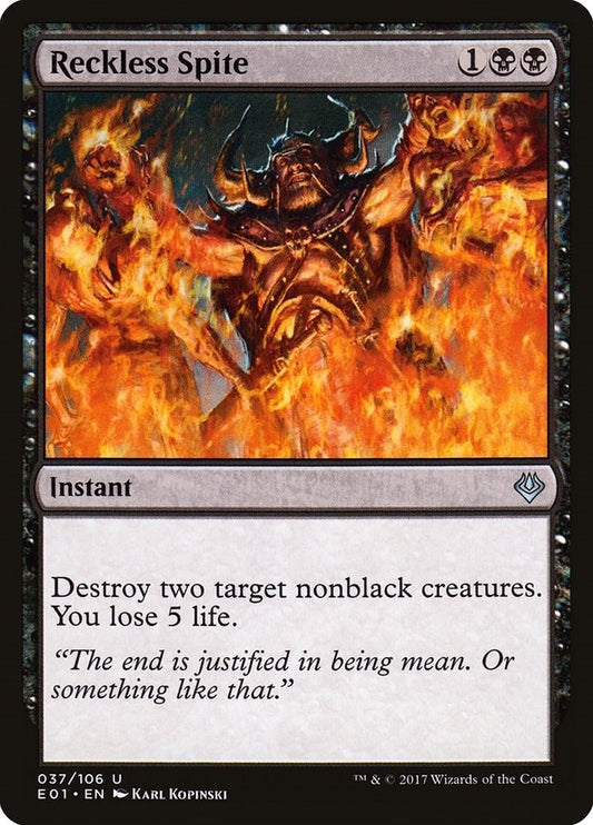 Image for Reckless Spite (37) (Archenemy: Nicol Bolas) - Magic: The Gathering