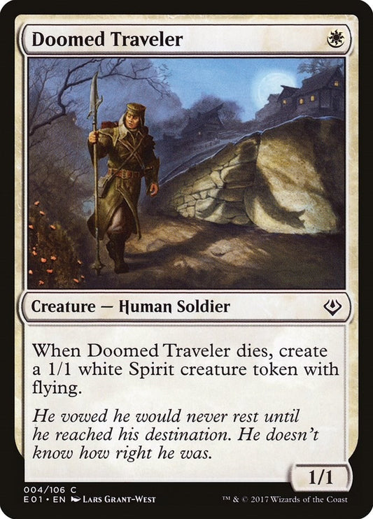 Image for Doomed Traveler (4) (Archenemy: Nicol Bolas) - Magic: The Gathering