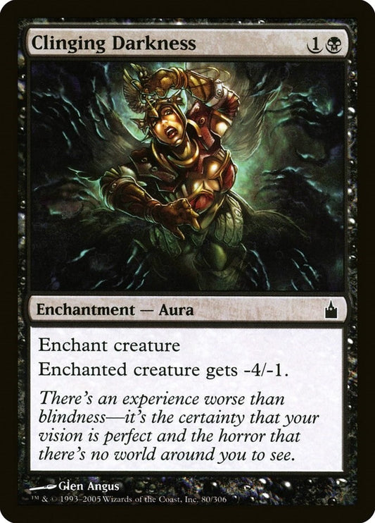 Image for Clinging Darkness (80) (Ravnica: City of Guilds) - Magic: The Gathering