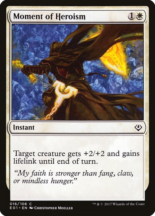Image for Moment of Heroism (16) (Archenemy: Nicol Bolas) - Magic: The Gathering