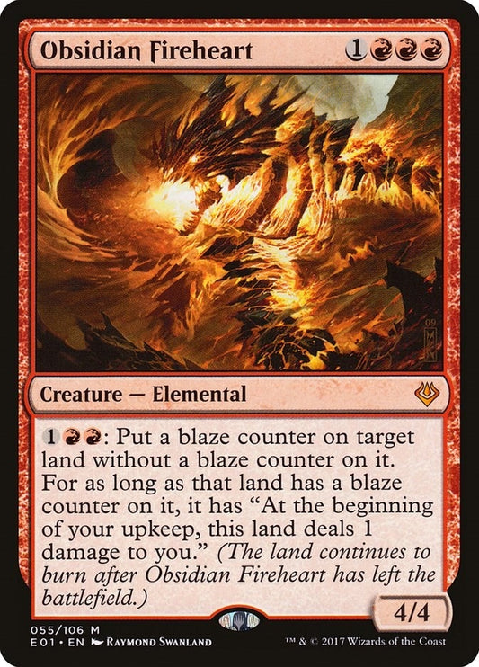 Image for Obsidian Fireheart (55) (Archenemy: Nicol Bolas) - Magic: The Gathering