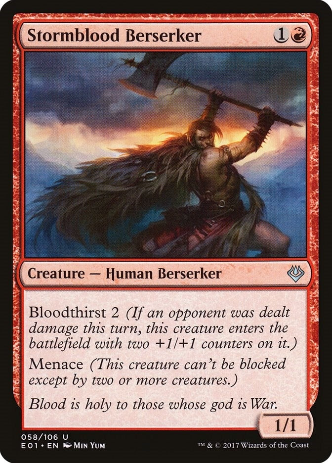 Image for Stormblood Berserker (58) (Archenemy: Nicol Bolas) - Magic: The Gathering