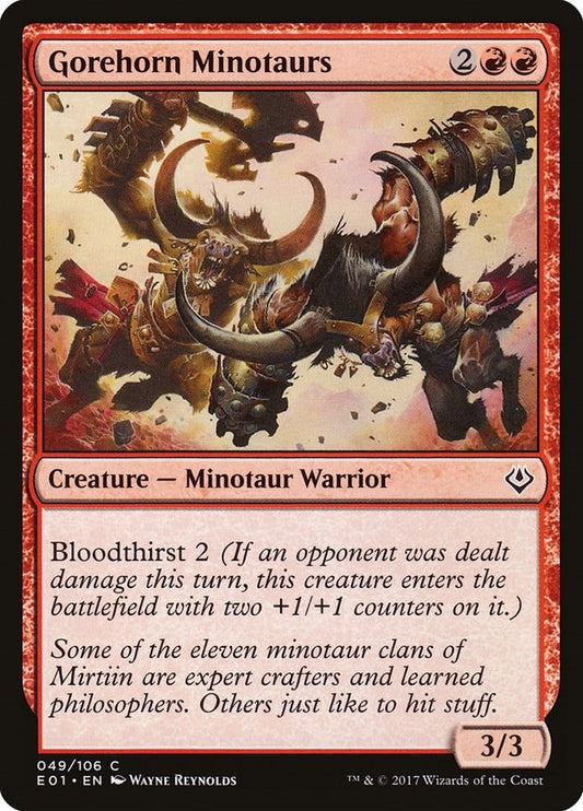 Image for Gorehorn Minotaurs (49) (Archenemy: Nicol Bolas) - Magic: The Gathering