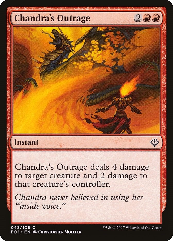 Image for Chandra's Outrage (43) (Archenemy: Nicol Bolas) - Magic: The Gathering