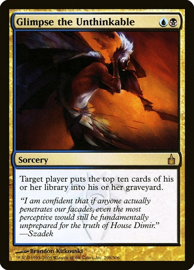 Image for Glimpse the Unthinkable (208) (Ravnica: City of Guilds) - Magic: The Gathering