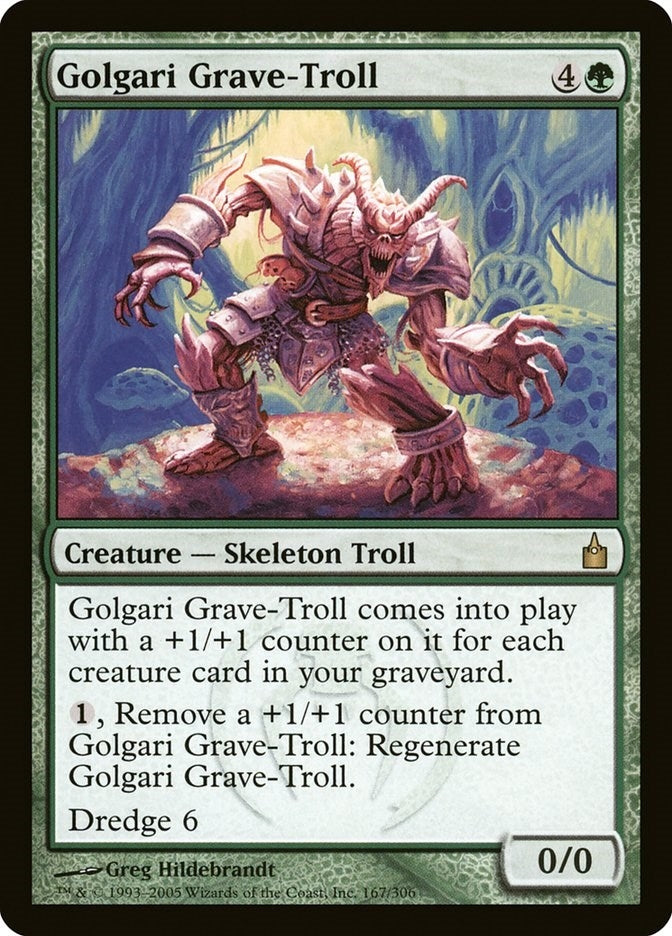 Image for Golgari Grave-Troll (167) (Ravnica: City of Guilds) - Magic: The Gathering