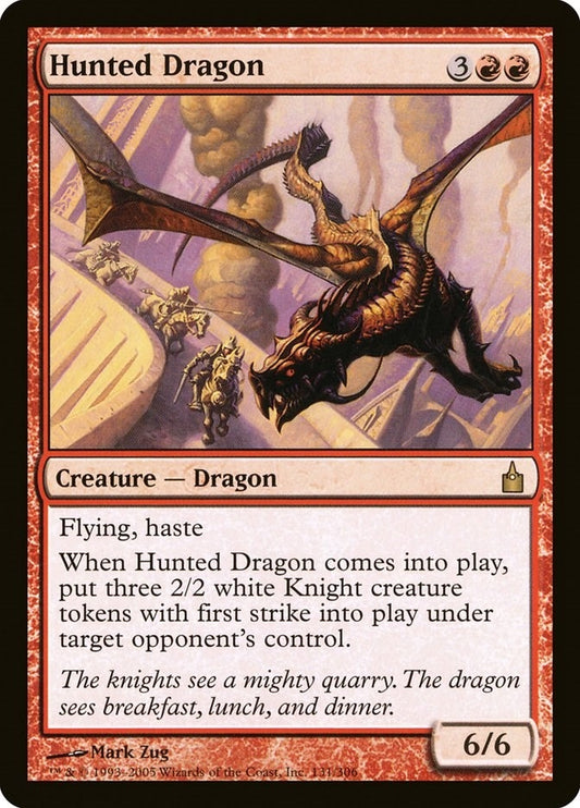 Image for Hunted Dragon (131) (Ravnica: City of Guilds) - Magic: The Gathering