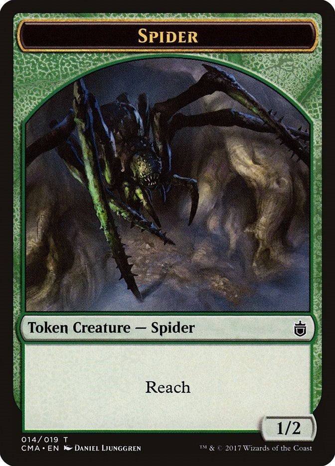 Image for Spider Token (014) (14) (Commander Anthology) - Magic: The Gathering
