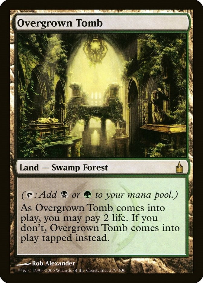 Image for Overgrown Tomb (279) (Ravnica: City of Guilds) - Magic: The Gathering