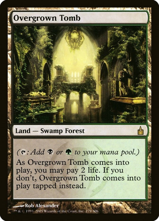 Image for Overgrown Tomb (279) (Ravnica: City of Guilds) - Magic: The Gathering
