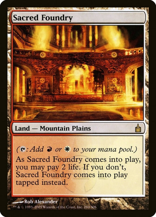 Image for Sacred Foundry (280) (Ravnica: City of Guilds) - Magic: The Gathering