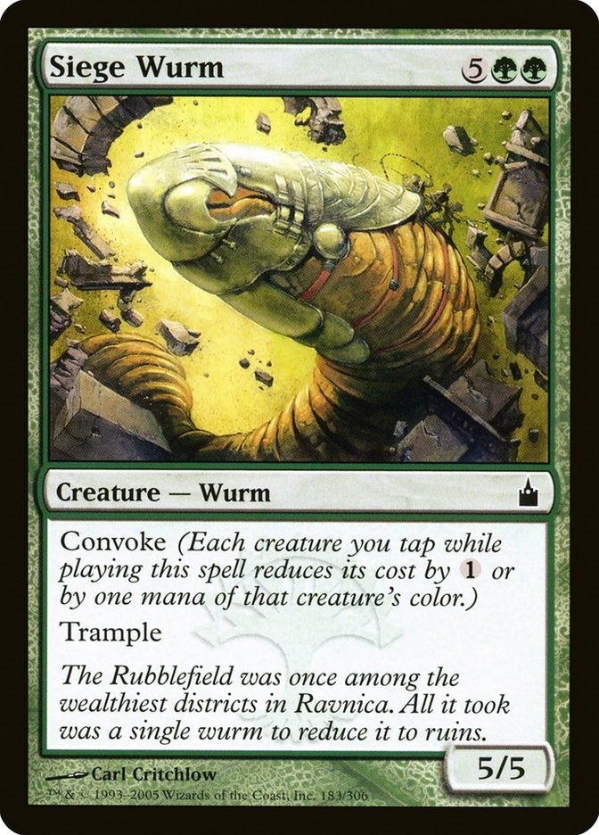 Image for Siege Wurm (183) (Ravnica: City of Guilds) - Magic: The Gathering
