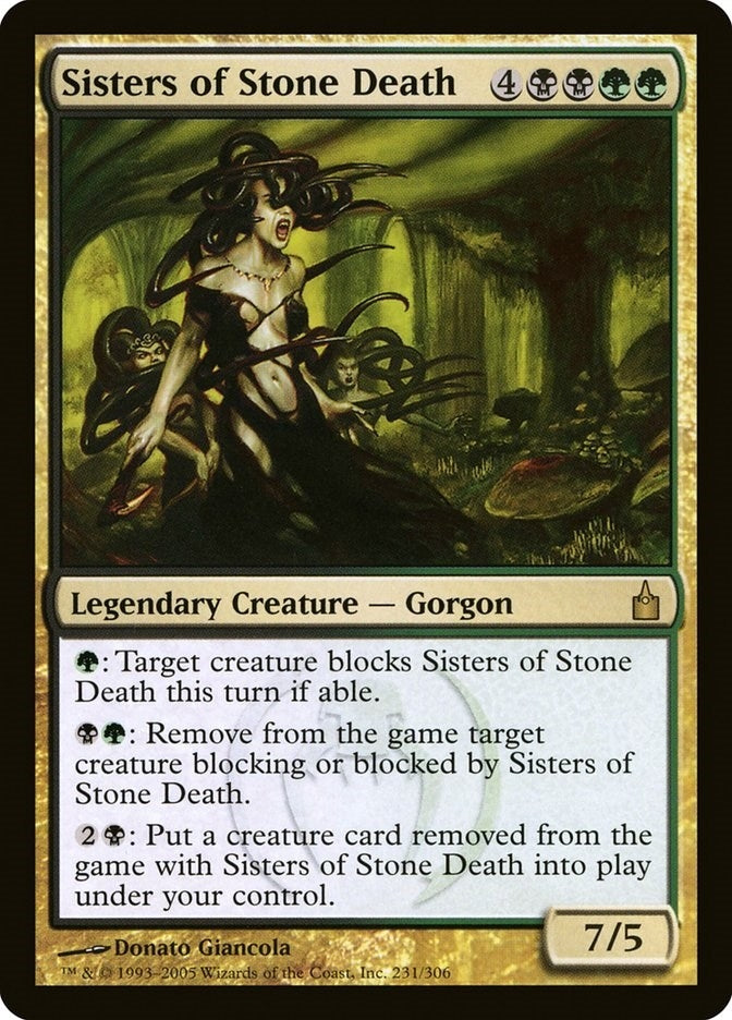 Image for Sisters of Stone Death (231) (Ravnica: City of Guilds) - Magic: The Gathering