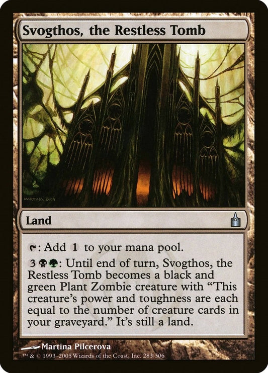 Image for Svogthos, the Restless Tomb (283) (Ravnica: City of Guilds) - Magic: The Gathering