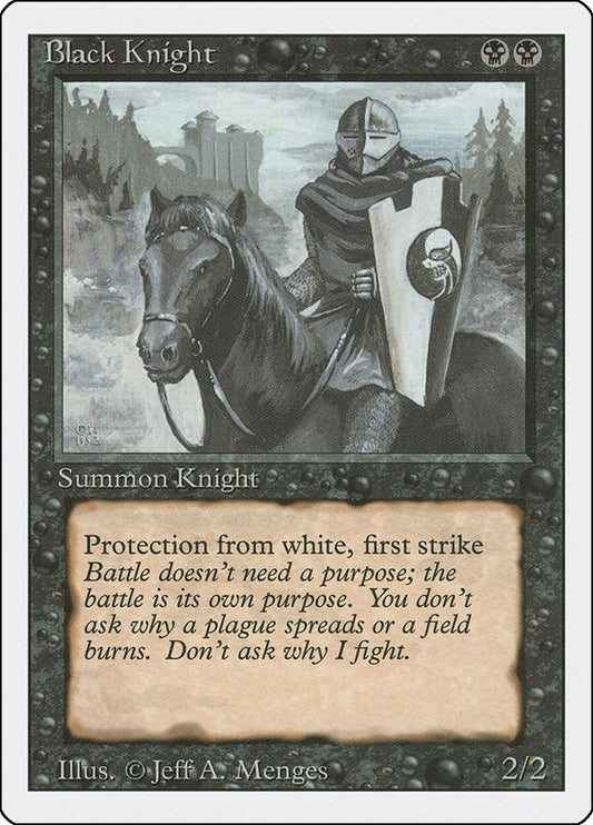Image for Black Knight (Revised Edition) - Magic: The Gathering